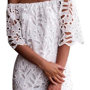 PrettyGarden White Lace Dress